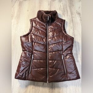 Calvin Klein Dark Brown Puffer Vest